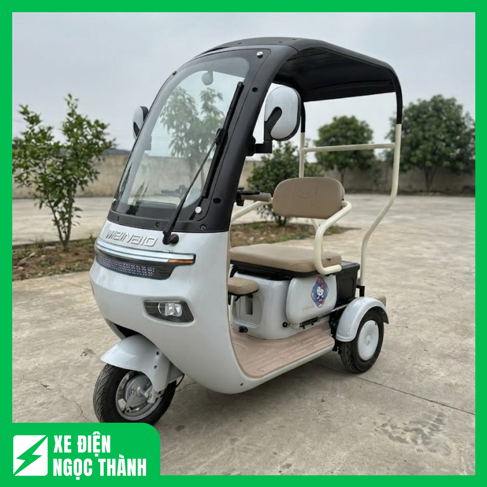Xe Điện Ba Bánh Cũ Có Mái Che Mưa Nắng, Giá Rẻ