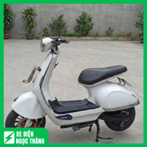 Xe Máy Điện Milan Espero Màu Trắng Cũ Hiện Đại, Giá Tốt