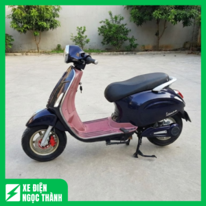 Xe Máy Điện Vespa Màu Xanh Cũ Phong Cách Hiện Đại