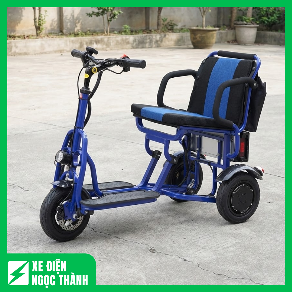 Xe Điện Ba Bánh Gấp Gọn Nakachi NC-M15 Mới Nhỏ Gọn