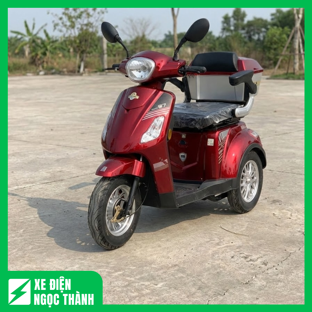 Xe Ba Bánh Điện Goda Pro Mới Chính Hãng, Động Cơ Êm