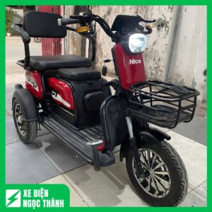 Bán Xe Điện 3 Bánh Màu Đỏ Đen Dành Cho Người Khuyết Tật