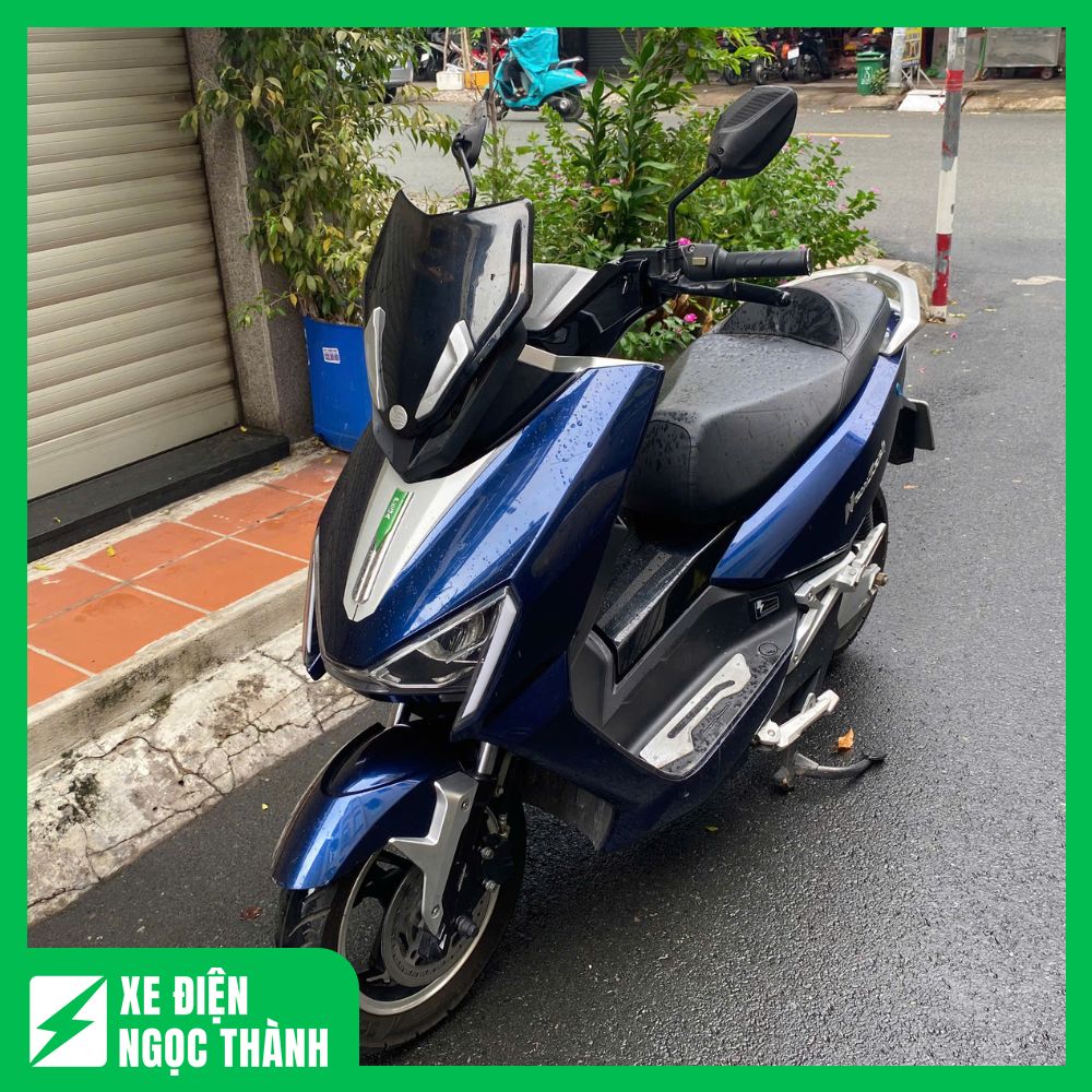 Bán Xe Máy Điện Cũ Pega Newtech Màu Đen Xanh