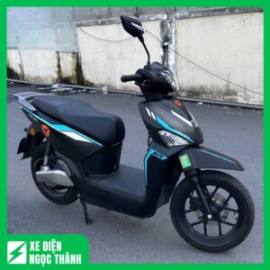 Bán Xe Máy Điện Cũ Yadea Voltguard P-L Màu Đen Xanh