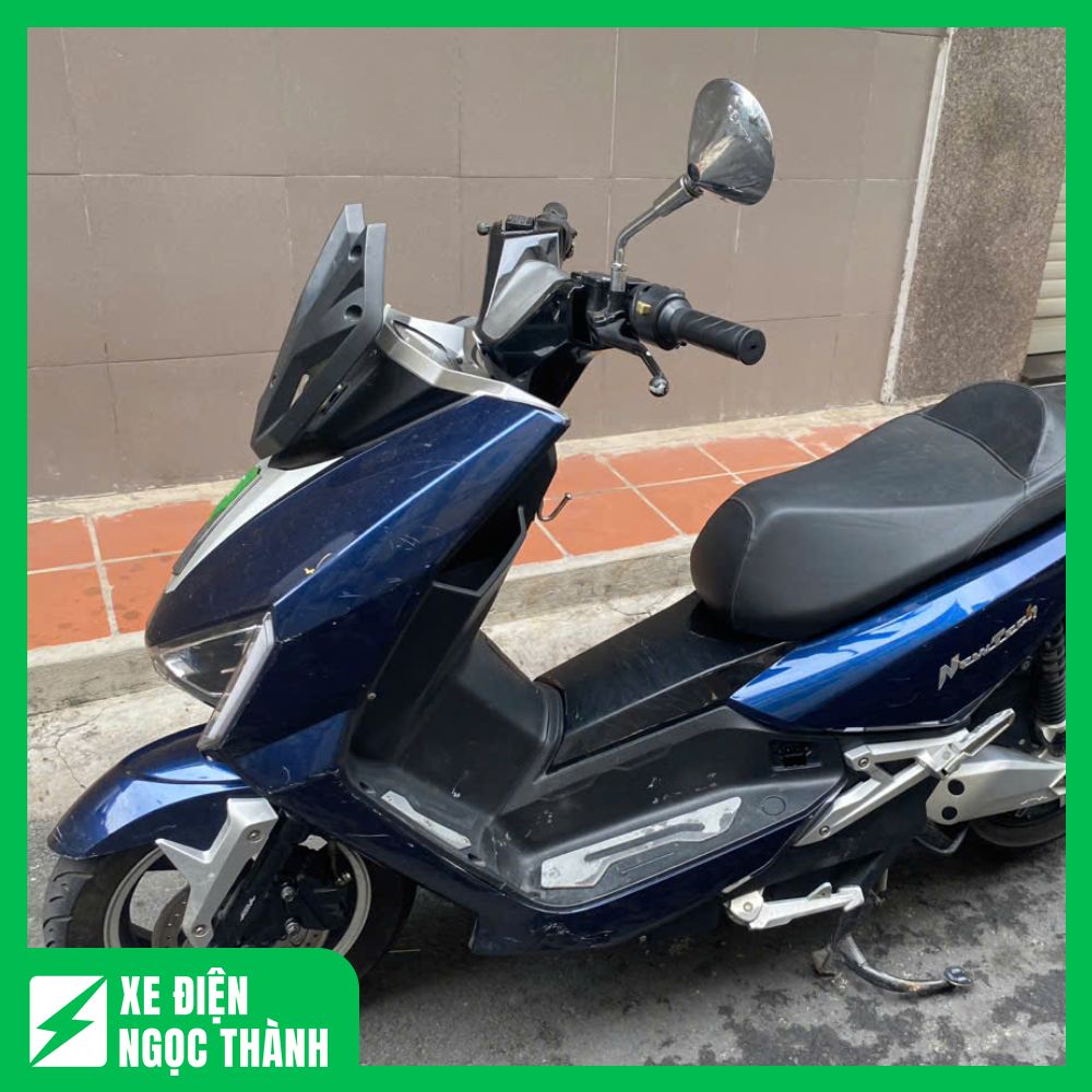 Bán Xe Máy Điện Cũ Pega Newtech Màu Xanh Đen - Ảnh 5