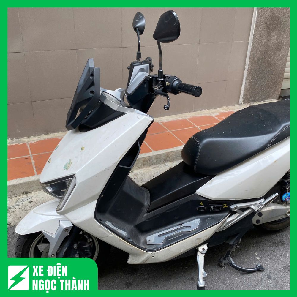 Bán Xe Máy Điện Cũ Pega Newtech Màu Trắng - Ảnh 3